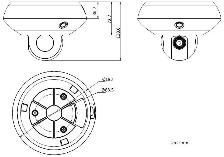 全景攝像機(jī)外形尺寸